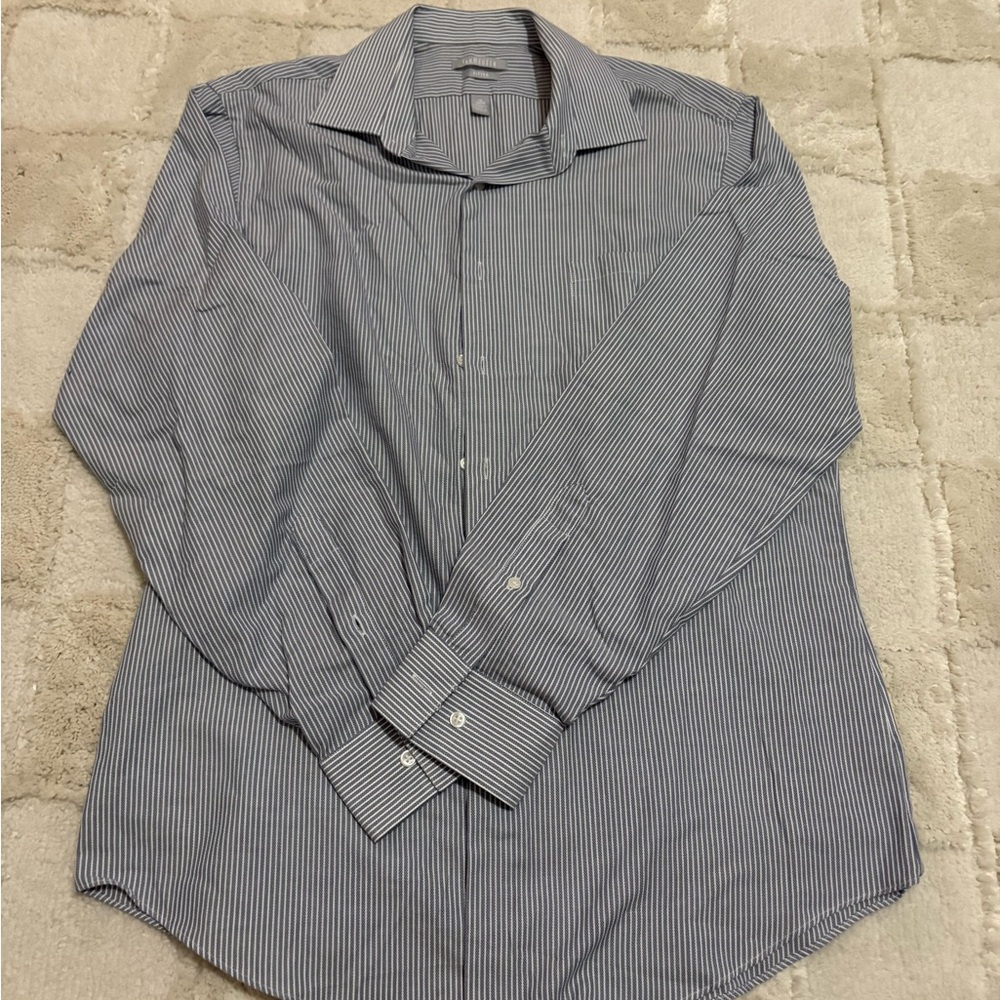 Van Heusen Men's Striped Blue Shirt